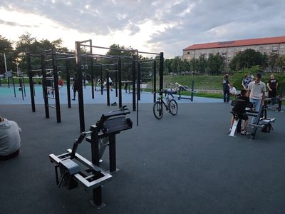Outside gym